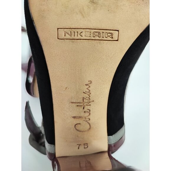 Cole Haan Women's Burgundy Slingback Leather High Heels Size 7B US - Picture 8 of 10